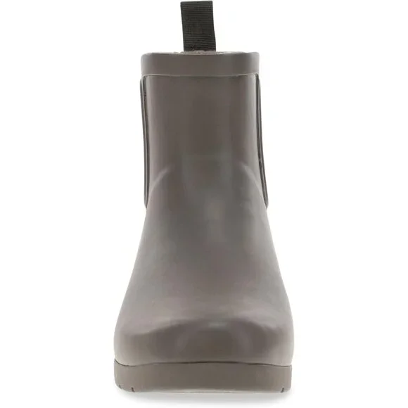 Women’s Olive Waterproof Chelsea Booties Plush Lined Slip-On Ankle Boots - Picture 2 of 13